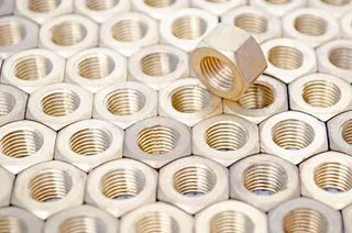 黄铜色螺栓批，螺母，螺栓，金属，金属，白色，工具，头