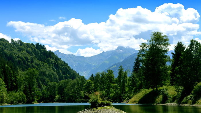 waldsee、池塘、山脉、森林林间空地、iller、Siderarm、自然保护、沉默