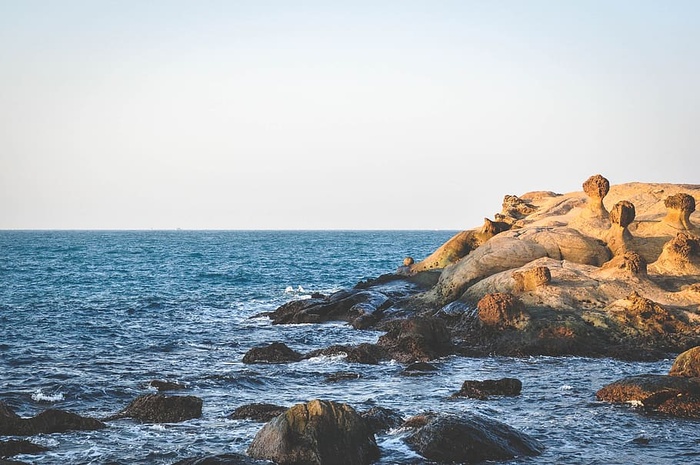 海岸，岩石，水，风景，自然，旅游，海洋，海洋