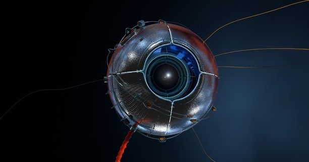 卫星、眼睛、手表、光学、太空、技术、监控、间谍