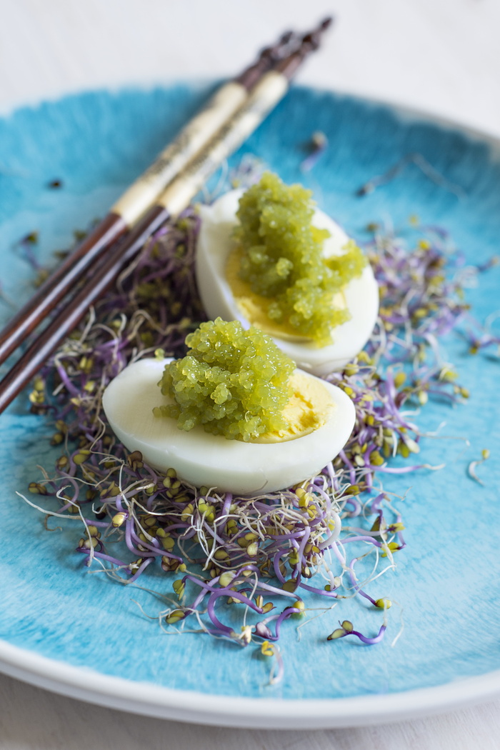 海藻，鱼子酱，鱼子酱海藻，开胃菜，日本，厨房，食品，素食