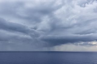 加勒比海，加勒比海巡航，船，旅行，云天，天空，水，风暴