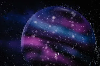 五彩彩虹，球体，外层空间，气泡，行星，空间，天文学，宇宙