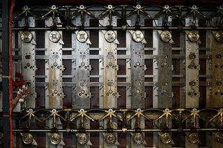 灰色、金属、机械、零件、计算机、代码、断路器、技术