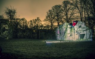 德国，柏林，大众公园friedrichshain，focal，bright side，粉笔，登山鞋，boudern berlin