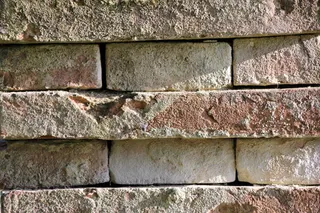 意大利，luzzara，生的，石头，墙，粗糙，乡村，砖石