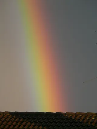 彩虹，彩色，颜色，光谱，颜色，光谱，红色，橙色，黄色