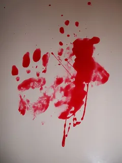 手绘、鲜血、犯罪、恐怖、死亡、污渍、谋杀、飞溅