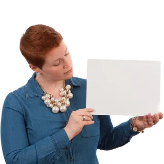 女士，手持，白色，纸张，姿势，在线学习，女性，女孩