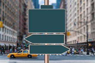 照片、空白、绿色、金属标志牌、盾牌、标志、目录、方向