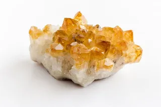 黄水晶，水晶，矿物，矿物，石英，石头，黄色，水晶石英