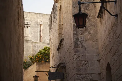 马耳他,mdina,街道,橘子,灯,墙,建筑,建筑 马耳他,mdina,街道,橘子,灯,墙,建筑,建筑