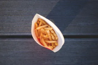 高角度摄影中的薯条