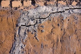 背景，块，斑点，砖，砖墙，砌砖，棕色，建筑