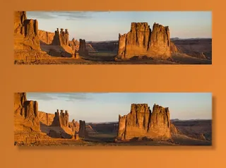 白色天空下的褐色岩石