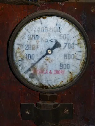 压力表，指示器，压力，旧的，复古的，时钟，仪器，仪表