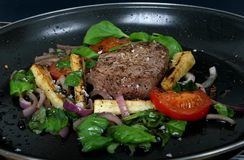 肉,蔬菜,牛肉,厨师,樱桃,特写,彩色,烹饪 肉,蔬菜,牛肉,厨师,樱桃,特写,彩色,烹饪