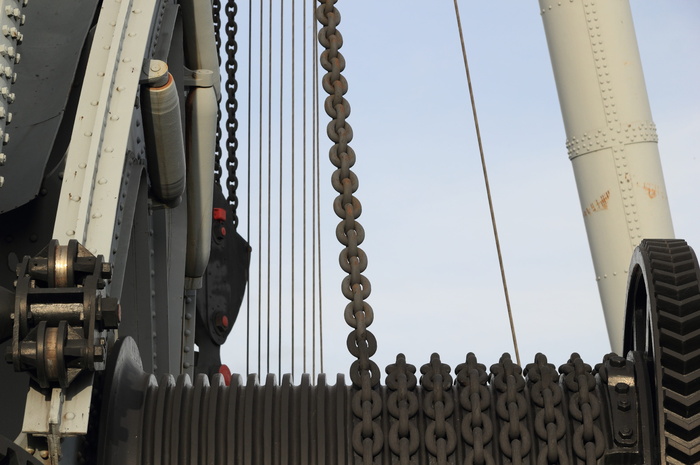 土耳其，伊斯坦布尔，技术，博物馆，技术，博物馆，绞车，电缆，连接