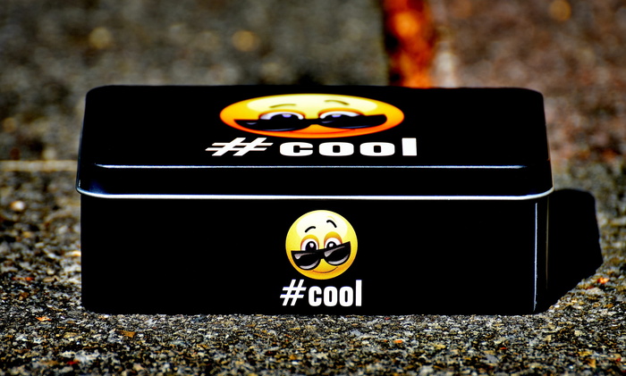 笑脸, 很酷, 框, 存储, 装饰, 很酷, 框, 容器, 实用