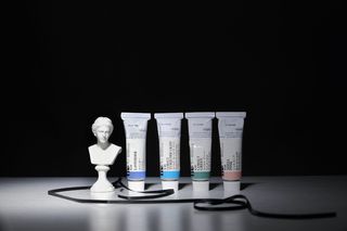 贴标签软管的特写照片