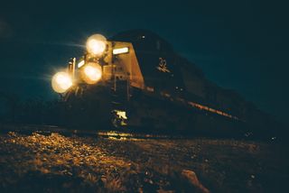 彭萨科拉, 美国, 火车, 32, 夜, 很酷, 交通方式, 交通