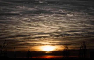 天空，云，日落，天气，大气，云天，剪影，自然之美