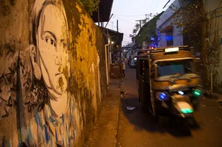 印度，高知，高知堡，运动，模糊，脸，涂鸦，女孩