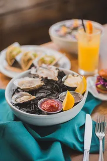 碗里的牡蛎,牡蛎,碗,餐具,海鲜,冰,酱汁,食物 碗里的牡蛎,牡蛎,碗,餐具,海鲜,冰,酱汁,食物