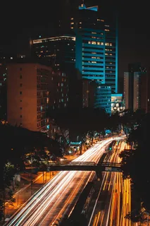 道路上车辆的延时摄影 道路上车辆的延时摄影