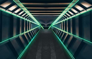 数字壁纸、隧道、走廊、空间、外层空间、科幻、科幻、幻想