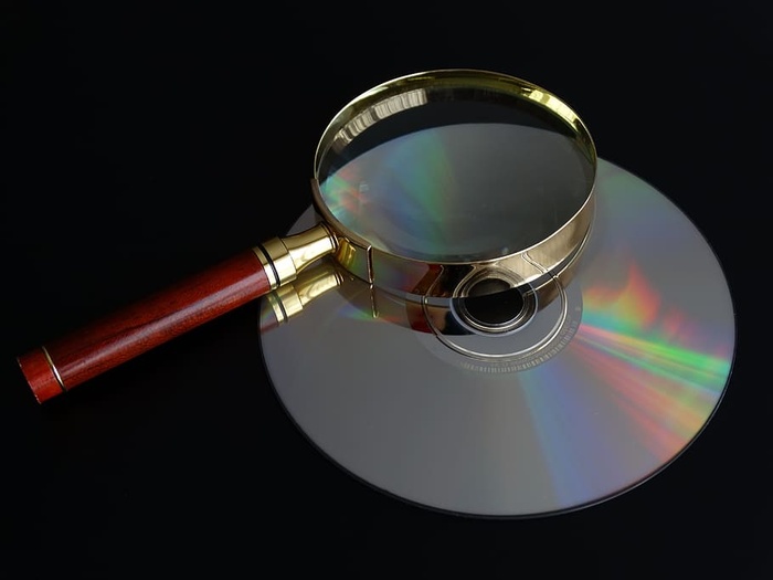 光盘、放大镜、cd