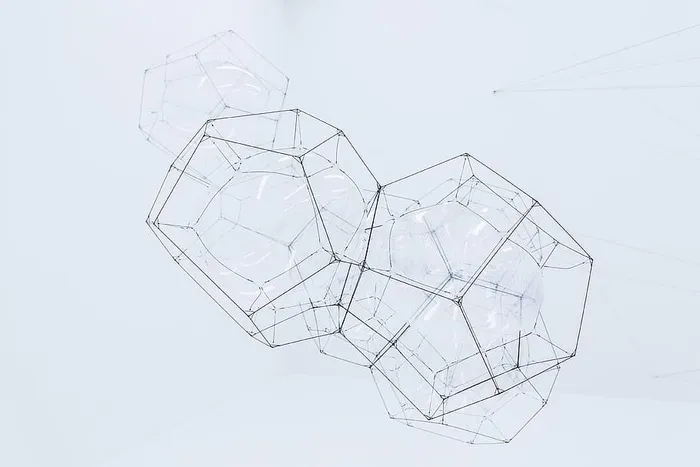 多边缘插图、建筑、结构、艺术、设计、抽象、电线、几何形状
