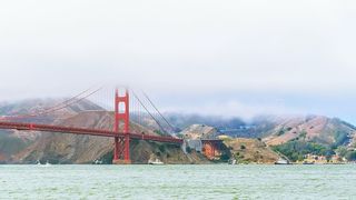 金门大桥，旧金山，美国，多云，白天，风景，大门