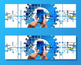 转型、数字化、可视化、数字化、齿轮、工作、设计、智能手机