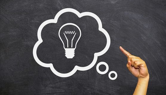 黑板、创意、泡沫、商业、创意、黑色、黑板、粉笔痕迹