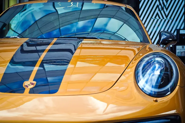 金色保时捷 Cayman 轿跑车, 汽车, 保时捷, Boxster, 911, 跑车, 车辆, 豪华
