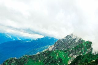 风景摄影，绿色，山脉，照片，山脉，自然，顶峰，山峰