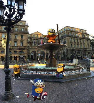 法兰克福、喷泉、编辑、minionki、photoshop、图形、纪念碑、建筑
