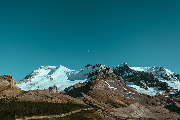 风景，山脉，自然，天空，雪，冬天，山脉，风景-自然