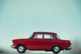 红色金属压铸玩具