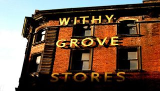 建筑、曼彻斯特、城市、立面、维多利亚、砖墙、文字、西文脚本