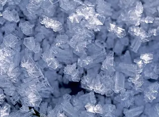 关闭，照片，水晶，霜冻，成熟，白霜，冬天，草地