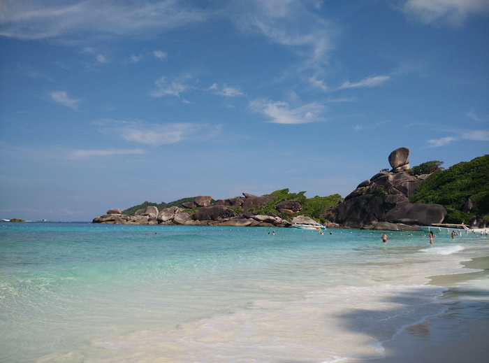 similan岛，唐老鸭岩，预订，海，海滩，蓝松石，自然，岛屿
