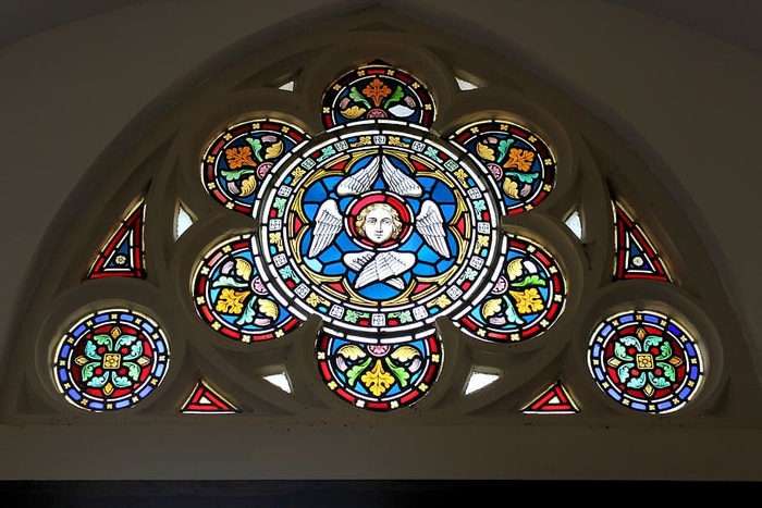 教堂，彩色玻璃，窗户，彩色，马赛克，彩色，艺术，宗教