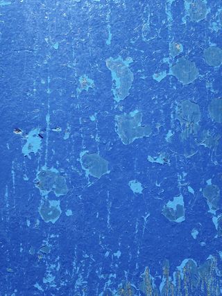 枯萎、蓝色、油漆、墙壁、纹理、涂漆、剥落、背景