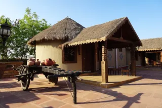 小屋, 乡村, 茅草, 度假村, bhunga, 旅游, bhuj, 印度