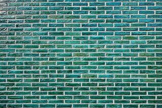 绿色混凝土砖，砖墙，墙面，绿色砖，釉面砖，砌体，接缝，绿色砖墙