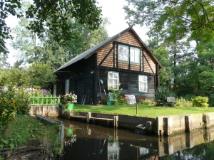 spreewald、house、truss、idyll、forest、summer、landscape、river