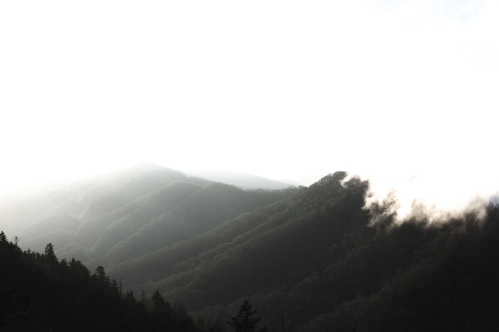 山、高地、云、天空、景观、自然、山谷、树木