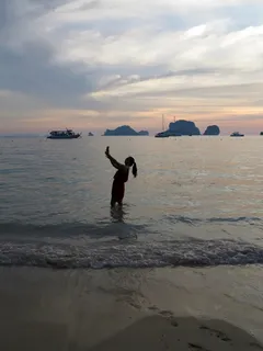 日落，拍快照，拍照，m，手，摄影师，人，人